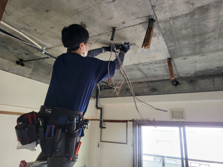 消防設備の配線工事